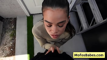 Big boobed black haired teenager gives wet blowjob like a pro Big boobed black haired teenager gives wet blowjob like a pro