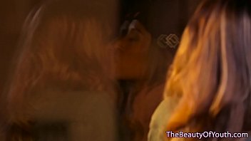 Blonde lesbian teens fingering and tribbing