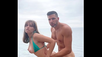 Big white bubble butt getting fucked in public