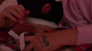 Married slut desperately hides her face while giving sloppy head on camera to keep her affair secret