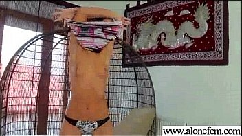 Solo horny sexy girl use all kind of things in holes movie 30