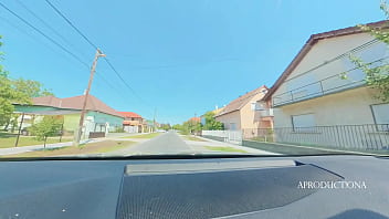 Desperate panty wetting golden shower mouth piss in my new car