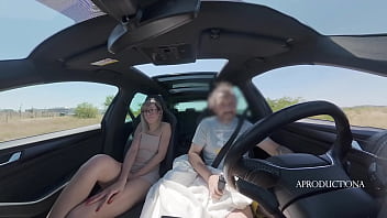 Desperate panty wetting golden shower mouth piss in my new car
