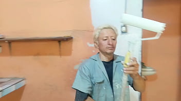 We have lesbian sex in front of the painter how morbo