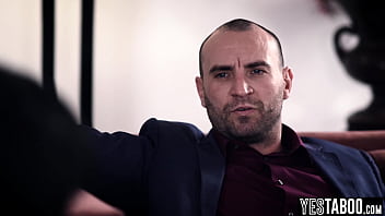 Big boobs curvy asian maid fucks her big dick boss in the kitchen