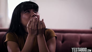 Big boobs curvy asian maid fucks her big dick boss in the kitchen