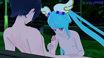 Kokone fuwa and cure sky intense sex pretty cure hentai