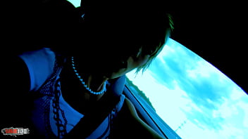 French whore milky cooper fucked in the ass at the beach