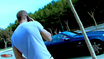 French whore milky cooper fucked in the ass at the beach