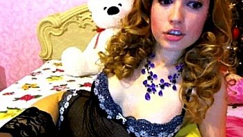 Sexy webcam girl tight body sexy lingerie fit redhead