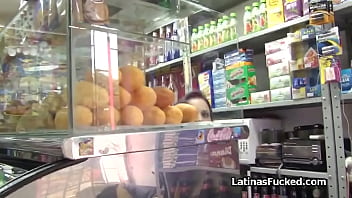 Latina does a career change on camera