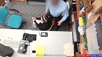 Shoplifter's step mom sucks off security to save her thieving brat peyton robbie sheena ryder marcus london