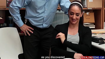 Shoplifter's step mom sucks off security to save her thieving brat peyton robbie sheena ryder marcus london