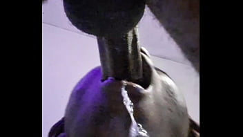 Wet and sloppy balls deep blowjob