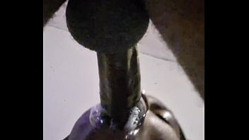 Wet and sloppy balls deep blowjob