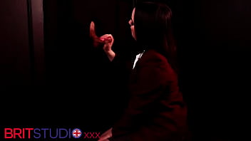 Student sucks cock at the gloryhole