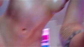 Cute chick in glasses masturbates