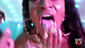 Dark hazel throats and drains 2 fat cocks kingcuretv