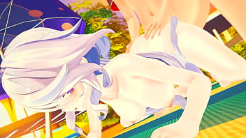 Fucking furina at the beach until her pussy full of cum