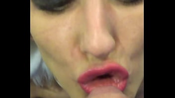 Panda hat vilja drops to her knees eyes locked on mine as she toys with my throbbing cock making us both lose control