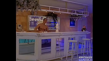 Tera bond and pocahontas share a stud in the swimming pool