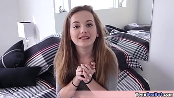 Cute teen gets her tiny pussy destroyed