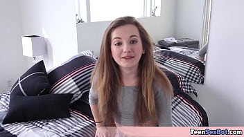 Cute teen gets her tiny pussy destroyed