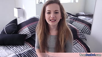 Cute teen gets her tiny pussy destroyed