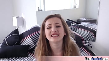 Cute teen gets her tiny pussy destroyed