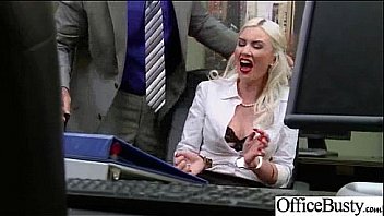 Big tits girl fucking during work in office clip 12