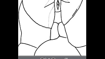 Drawing and coloring a bbw