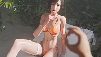 Yuffie's fuck on beach with boy