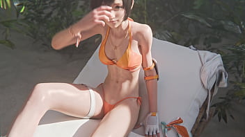Yuffie's fuck on beach with boy