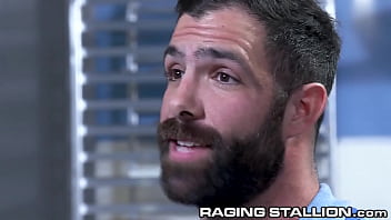 Hairy Muscle Baker Bareback Fuck With Hot Couple thumbnail