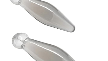 Slut fucking her ass with a plug