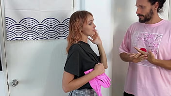 Veronika gets fucked wearing latex gloves pantyhose and plaid miniskirt