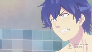 Boy is surprised bye a girl while taking a bath Boy is surprised bye a girl while taking a bath