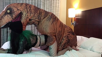 Dinosaur Fucking Very Hot Emo Tgirl Hard thumbnail