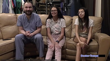 Dr tampa the sisters 1st gyno exam angel santana and aria nicole