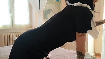 The maid you've always dreamed of doesn't just clean and spoiler sucks you off