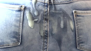 Two big cumshots in my ass i love pulling up my jeans so stepson can fill me with semen