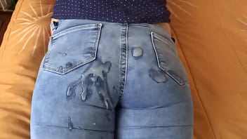 Two big cumshots in my ass i love pulling up my jeans so stepson can fill me with semen