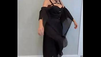 Showing off my new vampire fangs & vampire costume