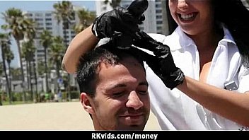 Sexy wild chick gets paid to fuck 4