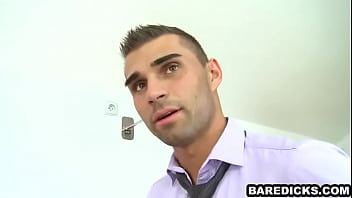 Handsome Hunk Sucks Cock And Gets Fucked Bareback thumbnail