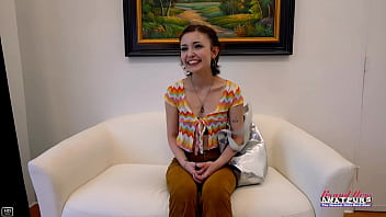 Petite brunette coed wendy gives a bj and a rimjob to a juicy hard cock