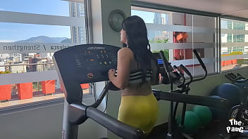 Big booty colombian has intense sex after a gym workout