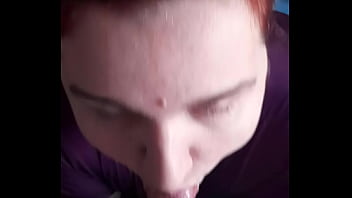 A lot of cum on face and lips