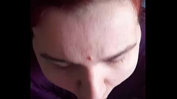 A lot of cum on face and lips