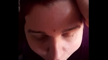 A lot of cum on face and lips